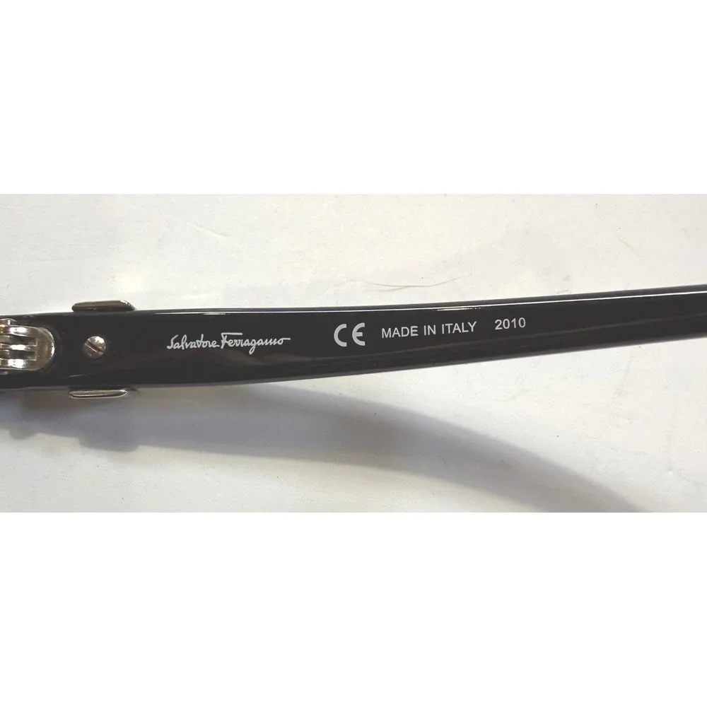 Salvatore Ferragamo SF760S 001 Black Cat Eye Vara Bow Sunglasses Italy 57-16-135
